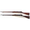 Image 2 : Collector's Lot of Two Springfield Krag Bolt Action Rifles with Bayonets