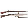 Image 1 : Two U.S. Springfield Trapdoor Rifles with Bayonets