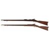 Image 2 : Two U.S. Springfield Trapdoor Rifles with Bayonets