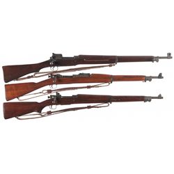 Collector's Lot of Three U.S. Military Bolt Action Rifles