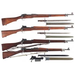 Four U.S. Military Bolt Action Rifles and a Receiver