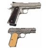 Image 2 : Two Engraved Colt Semi-Automatic Pistols