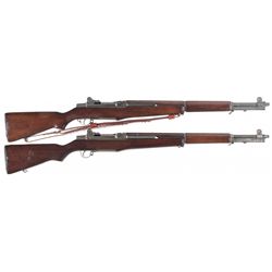 Two U.S. Military Springfield Armory M1 Garand Semi-Automatic Rifles