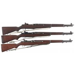 Collector's Lot of Three M1 Garand Semi-Automatic Rifles