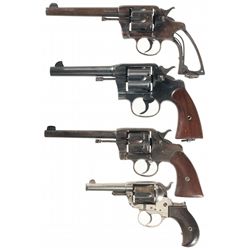 Four Colt Double Action Revolvers