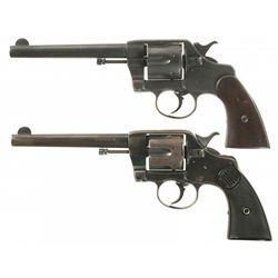 Two Colt Double Action Martial Revolvers