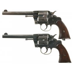 Two Colt Double Action Martial Revolvers