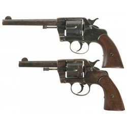 Two Vintage Colt Double Action Revolvers