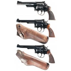 Collector's Lot of Three Smith & Wesson Double Action Revolvers