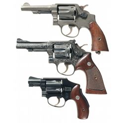 Collector's Lot of Three Smith & Wesson Double Action Revolvers