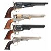 Image 1 : Four Reproduction Percussion Revolvers