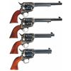 Image 2 : Four Reproduction Colt Single Action Army Revolvers