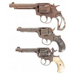 Three Relic Grade Colt Double Action Revolvers