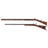 Image 2 : Two Half Stock Percussion Rifles