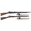 Image 1 : Two U.S. Springfield Trapdoor Rifles with Bayonets