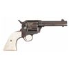 Image 2 : Antique Colt Single Action Army Revolver with Extra Set of Grips and Leather Holster