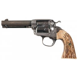 Colt Bisley Model Single Action Army Revolver with Stag Grips