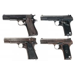 Four Semi-Automatic Pistols