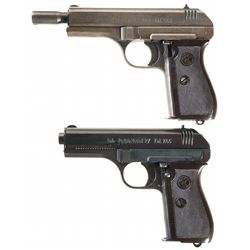 Two Nazi Proofed CZ Model 27 Semi-Automatic Pistols