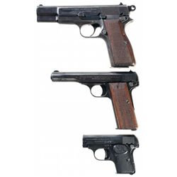 Three European Semi-Automatic Pistols, 20 Scopes, Spotting Scope and Tri-pod