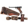 Image 1 : Mauser S/42 Code 1938 Dated Luger Semi-Automatic Pistol with Holster Rig