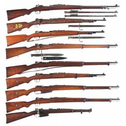 Nine Bolt Action Military Rifles