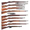 Image 1 : Nine Bolt Action Military Rifles