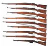 Image 2 : Nine Bolt Action Military Rifles