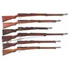 Image 1 : Six Japanese Bolt Action Military Rifles