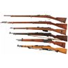 Image 2 : Six Bolt Action Military Long Guns with Bayonets