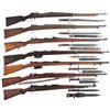 Image 1 : Seven Bolt Action Military Rifles with Bayonets