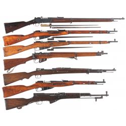 Seven Military Long Guns