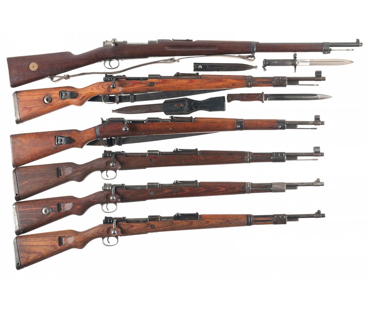 Six German Bolt Action Military Rifles