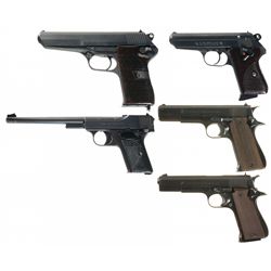 Five European Semi-Automatic Pistols