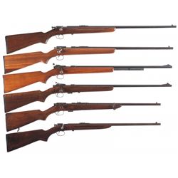 Collector's Lot of Six Winchester Bolt Action Rifles