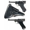 Image 1 : Two Luger Semi-Automatic Pistols