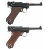 Image 2 : Two Luger Semi-Automatic Pistols