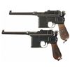 Image 1 : Collector's Lot of Two Mauser Broomhandle Pistols
