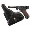 Image 1 : Engraved DWM 1917 Dated Model 1914 Luger Semi-Automatic Pistol with Holster