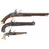 Image 1 : Collector's Lot of Three Contemporary Flintlock Pistols