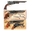 Image 1 : Four Reproduction Percussion Revolvers