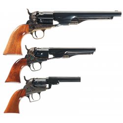 Collector's Lot of Three Colt Black Powder Series Percussion Revolvers