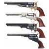 Image 2 : Collector's Lot of Four Reproduction Percussion Revolvers