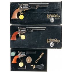 Three Boxed Colt Black Powder Series Percussion Revolvers