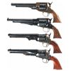 Image 2 : Collector's Lot of Four Reproduction Percussion Revolvers