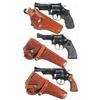 Image 1 : Three Smith & Wesson Double Action Revolvers with Holsters