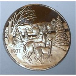 1971 CHRISTMAS COIN *RARE PROOF HIGH GRADE*!! COIN CAME OUT OF SAFE!!