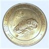 Image 2 : JOIE CHITWOODS *WORLD CHAMPION DARE DEVILS* COIN *RARE AU HIGH GRADE*!! COIN CAME OUT OF SAFE!!