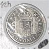 Image 2 : 1779 MM/FF MEXICO 2 REALES SILVER *EL CAZADOR* SHIPWRECK COIN WORLD BOOK VALUE IS $350.00+ *EX RARE*