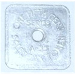 VINTAGE COLORADO SALES TAX TOKEN *RARE AU HIGH GRADE-ONE FIFTH CENT SERIES* COIN CAME OUT OF SAFE BO